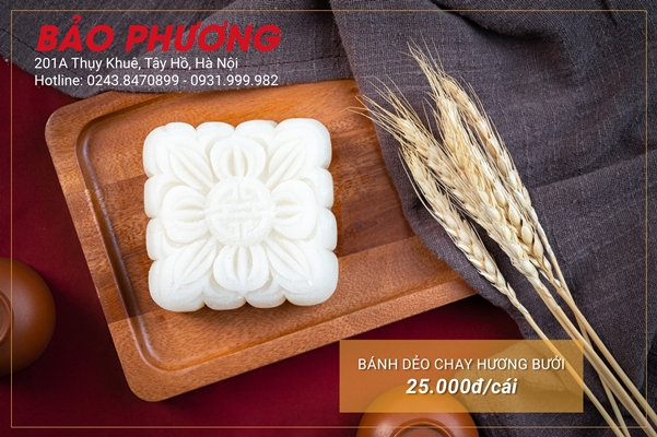 Bánh dẻo chay hương bưởi